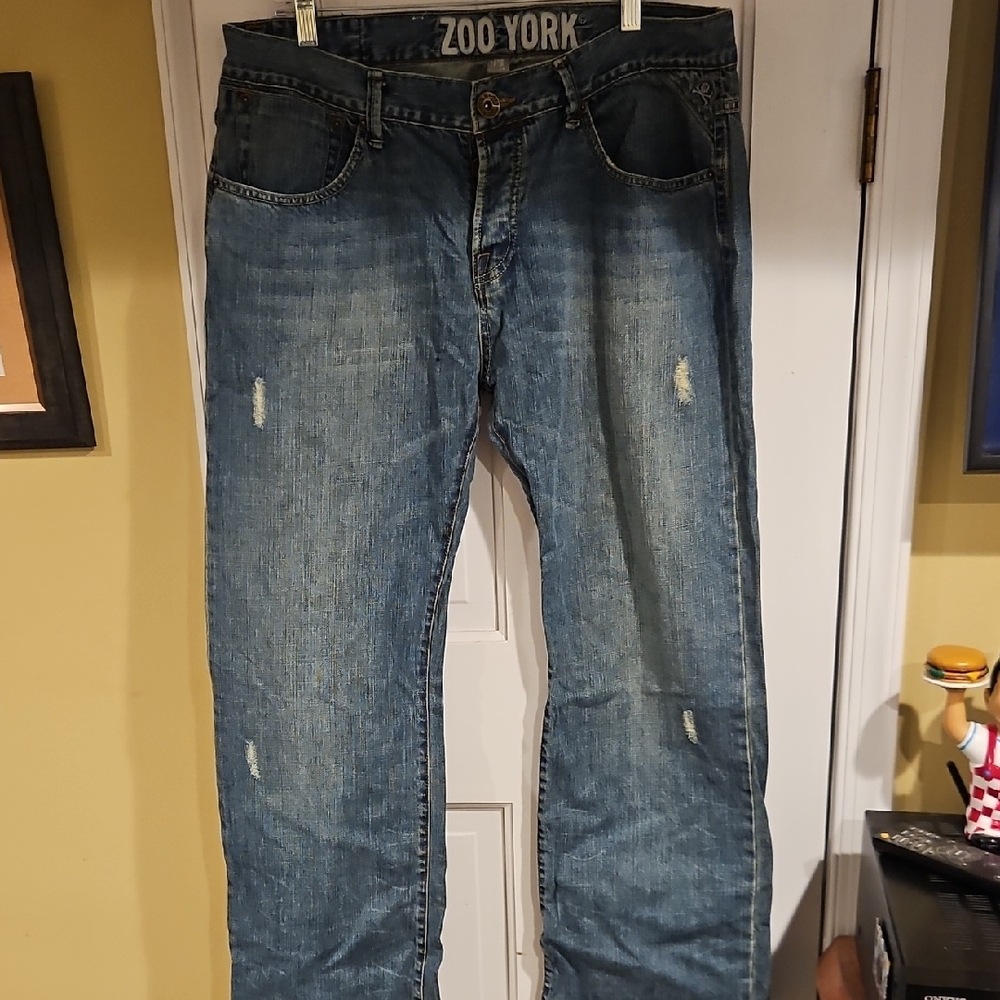 Zoo York Men's Blue Relaxed Jeans
